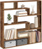 vidaXL - Wandschap - kubus - 7 - vakken - bewerkt - hout - oud - houtkleurig