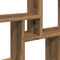 vidaXL - Wandschap - kubus - 78x15x93 - cm - bewerkt - hout - artisanaal - eikenkleur