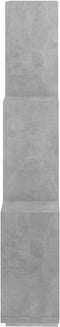 vidaXL - Wandschap - kubus - 78x15x93 - cm - bewerkt - hout - betongrijs