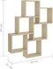 vidaXL - Wandschap - kubus - 78x15x93 - cm - spaanplaat - sonoma - eiken