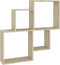 vidaXL - Wandschap - kubus - 80x15x78,5 - cm - bewerkt - hout - sonoma - eiken