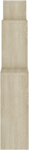 vidaXL - Wandschap - kubus - 80x15x78,5 - cm - bewerkt - hout - sonoma - eiken