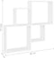 vidaXL - Wandschap - kubus - 80x15x78,5 - cm - bewerkt - hout - wit