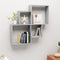 vidaXL - Wandschap - kubus - 80x15x78,5 - cm - spaanplaat - betongrijs