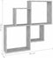 vidaXL - Wandschap - kubus - 80x15x78,5 - cm - spaanplaat - betongrijs