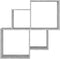 vidaXL - Wandschap - kubus - 80x15x78,5 - cm - spaanplaat - betongrijs