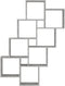 vidaXL - Wandschap - kubus - 90x15x119 - cm - bewerkt - hout - betongrijs
