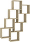 vidaXL - Wandschap - kubus - 90x15x119 - cm - spaanplaat - sonoma - eikenkleurig