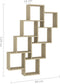 vidaXL - Wandschap - kubus - 90x15x119 - cm - spaanplaat - sonoma - eikenkleurig
