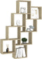 vidaXL - Wandschap - kubus - 90x15x119 - cm - spaanplaat - sonoma - eikenkleurig