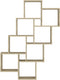 vidaXL - Wandschap - kubus - 90x15x119 - cm - spaanplaat - sonoma - eikenkleurig