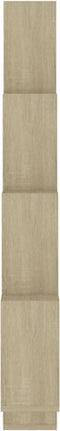 vidaXL - Wandschap - kubus - 90x15x119 - cm - spaanplaat - sonoma - eikenkleurig