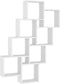 vidaXL - Wandschap - kubus - 90x15x119 - cm - spaanplaat - wit