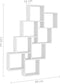 vidaXL - Wandschap - kubus - 90x15x119 - cm - spaanplaat - wit