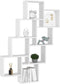 vidaXL - Wandschap - kubus - 90x15x119 - cm - spaanplaat - wit