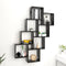 vidaXL - Wandschap - kubus - 90x15x119 - cm - spaanplaat - zwart