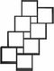 vidaXL - Wandschap - kubus - 90x15x119 - cm - spaanplaat - zwart