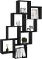 vidaXL - Wandschap - kubus - 90x15x119 - cm - spaanplaat - zwart