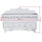vidaXL - Wandschap - met - 3 - lades - en - 2 - knoppen
