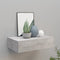 vidaXL - Wandschap - met - lade - 40x23,5x10 - cm - MDF - betongrijs