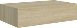 vidaXL - Wandschap - met - lade - 40x23,5x10 - cm - MDF - eikenkleurig