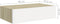 vidaXL - Wandschap - met - lade - 40x23,5x10 - cm - MDF - eikenkleurig - en - wit