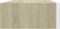 vidaXL - Wandschap - met - lade - 40x23,5x10 - cm - MDF - eikenkleurig - en - wit