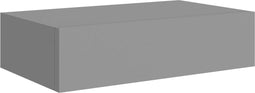 vidaXL - Wandschap - met - lade - 40x23,5x10 - cm - MDF - grijs