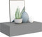 vidaXL - Wandschap - met - lade - 40x23,5x10 - cm - MDF - grijs