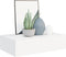 vidaXL - Wandschap - met - lade - 40x23,5x10 - cm - MDF - wit