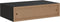 vidaXL - Wandschap - met - lade - 40x23,5x10 - cm - MDF - zwart