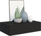vidaXL - Wandschap - met - lade - 40x23,5x10 - cm - MDF - zwart