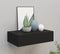 vidaXL - Wandschap - met - lade - 40x23,5x10 - cm - MDF - zwart