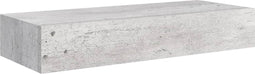 vidaXL - Wandschap - met - lade - 60x23,5x10 - cm - MDF - betongrijs