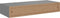 vidaXL - Wandschap - met - lade - 60x23,5x10 - cm - MDF - grijs