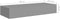 vidaXL - Wandschap - met - lade - 60x23,5x10 - cm - MDF - grijs