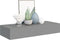 vidaXL - Wandschap - met - lade - 60x23,5x10 - cm - MDF - grijs