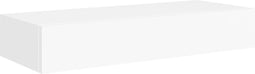 vidaXL - Wandschap - met - lade - 60x23,5x10 - cm - MDF - wit