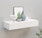 vidaXL - Wandschap - met - lade - 60x23,5x10 - cm - MDF - wit