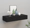 vidaXL - Wandschap - met - lade - 60x23,5x10 - cm - MDF - zwart