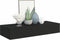 vidaXL - Wandschap - met - lade - 60x23,5x10 - cm - MDF - zwart