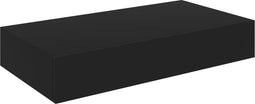 vidaXL - Wandschap - met - lade - zwevend - 48x25x8 - cm - zwart