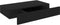 vidaXL - Wandschap - met - lade - zwevend - 48x25x8 - cm - zwart