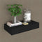 vidaXL - Wandschap - met - lade - zwevend - 48x25x8 - cm - zwart