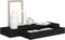 vidaXL - Wandschap - met - lade - zwevend - 80x25x8 - cm - zwart