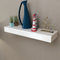 vidaXL - Wandschap - met - lade - zwevend - MDF - wit