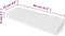 vidaXL - Wandschap - met - lade - zwevend - MDF - wit