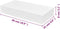 vidaXL - Wandschap - met - lade - zwevend - MDF - wit