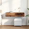 vidaXL - Wandschap - met - lades - 100x36x19 - cm - bewerkt - hout - oud - houtkleurig