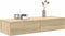 vidaXL - Wandschap - met - lades - 100x36x19 - cm - bewerkt - hout - sonoma - eikenkleur